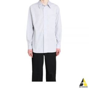 24 HALF PLACKET SHIRT - GREY white (MESH0507S24LBZ GYW) (하프 포켓 셔츠)