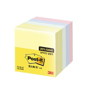  3M)포스트-잇 노트(654-5A 알뜰팩 76x76mm)