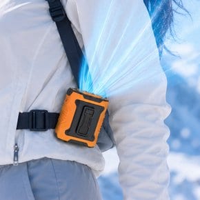 M360 휴대용 허리 벨트 선풍기 대용량 고속 바디팬 LED 조명 미니 포켓 몸풍기 목에거는 넥풍기