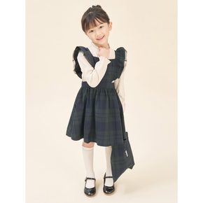 에이프런형 체크 원피스&샤 헤어슈슈&미니 백 3SET  그린 (BI5871G01M)