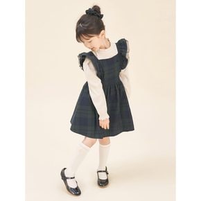 에이프런형 체크 원피스&샤 헤어슈슈&미니 백 3SET  그린 (BI5871G01M)