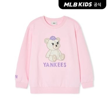 MLB키즈 (공식)24SS 모노 메가베어 맨투맨 NY (L.Pink) 7AMTC0141-50PKL