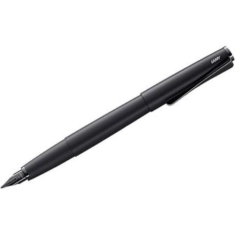  일본 라미 만년필 LAMY L66ABF Fountain Pen Fine Point Studio Lux All 블랙 Dual Use Genuine