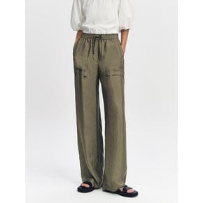 Acetate Banding Pants KHAKI