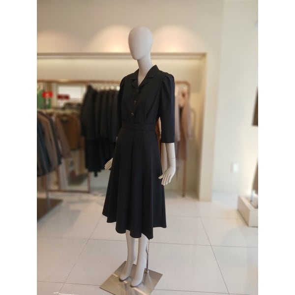 [여주점] 씨씨콜렉트 카라넥칠부소매플리츠원피스 E261pse121