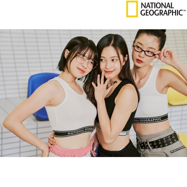 [시흥점] N242WTS130 여성 크롭 골지 민소매 티셔츠