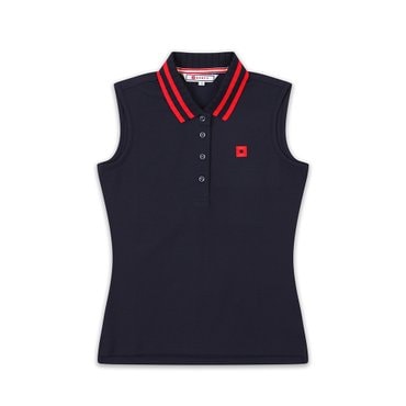 ONOFF [온오프골프웨어] 여성 슬리브리스 티셔츠 OF9812LA_NAVY