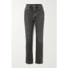 Morgan High-rise Straight-leg Jeans 다크 그레이