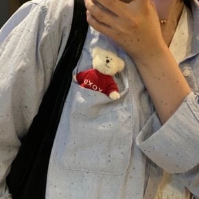 보이즈베어 쪼꼬미 메세지 곰 인형 키링 [XOXO] bear keyring