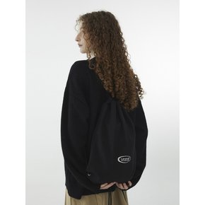 Logo jacquard gym sack_black