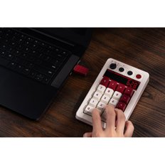 8BitDo 18 Windows - (Fami) 레트로 기계식 템패드, 계산기 모드 지원, 및 Android용