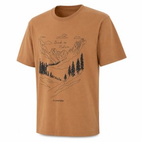 BACK TO NATURE Printed SS T - Orange (5745184098-150) (백 투 네이처 숏 슬리브