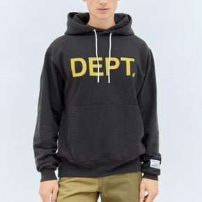 24 FW 갤러리 디파트먼트 dept 옐로우 로고 후드 스웨트셔츠 블랙 DPH 2015 BLCK