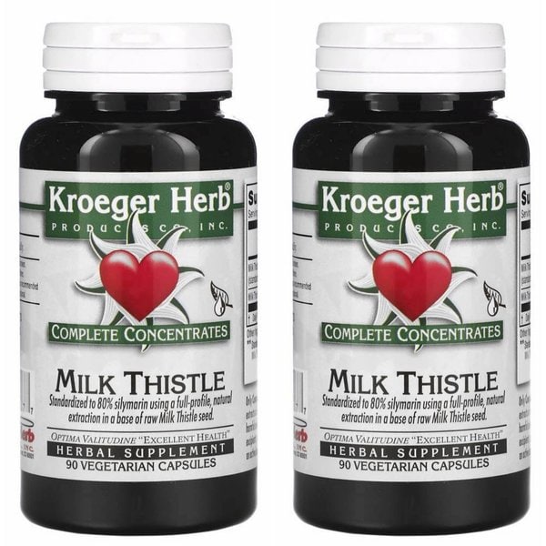 Kroeger Herb 밀크씨슬 Milk Thistle 90베지캡슐 2개