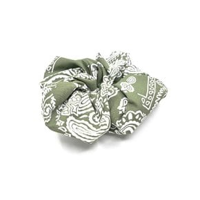 bandana hair chouchou khaki