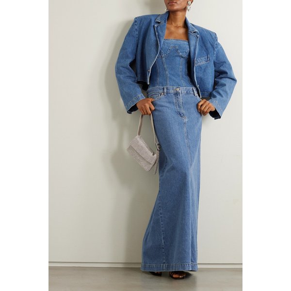 마그다부트림 데님 맥시 스커트 블루 1647597314813851