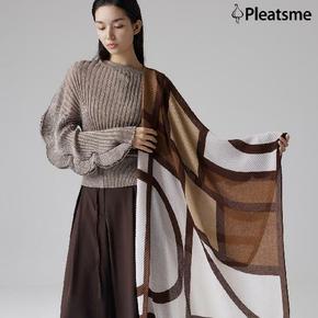 최신상 26FW 플리츠미 아트워크 플리츠 숄 2개 세트