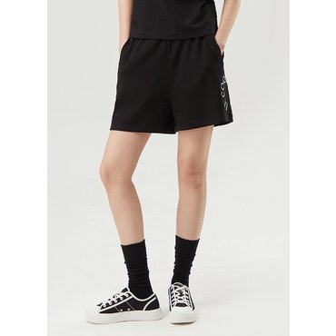 르꼬끄 [60% OFF] 여성 더블텐션 3.5부 반바지 (QP122OHP11_BLK)