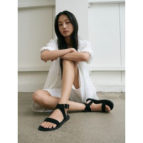 홀터 플랫 샌들 블랙  Haltr Flat Sandals 24S85BK