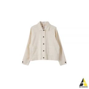 24 MHL CROPPED RAGLAN SHIRT - NATURAL (WHSH0507S24LBX NAT) (크롭 래글런 셔