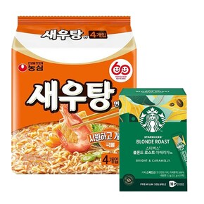 스타벅스 블론드 로스트 아메리카노 1.1g 10입 X10박스+농심 새우탕면 16봉