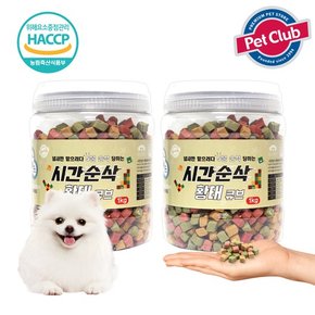 펫클럽 벨버드 시간순삭 황태큐브 1kg+1kg/대용량져키