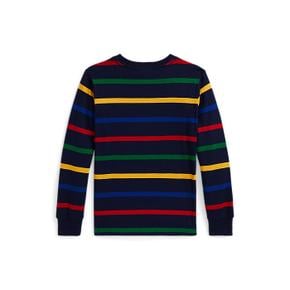 폴로 키즈 남아 2-7세 스트라이프 코튼 롱 슬리브 티(CWPOTSHB8021163999)