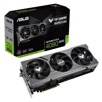 ASUS TUF Gaming 지포스 RTX 4080 SUPER O16G OC D6X 16GB [공인인증점]