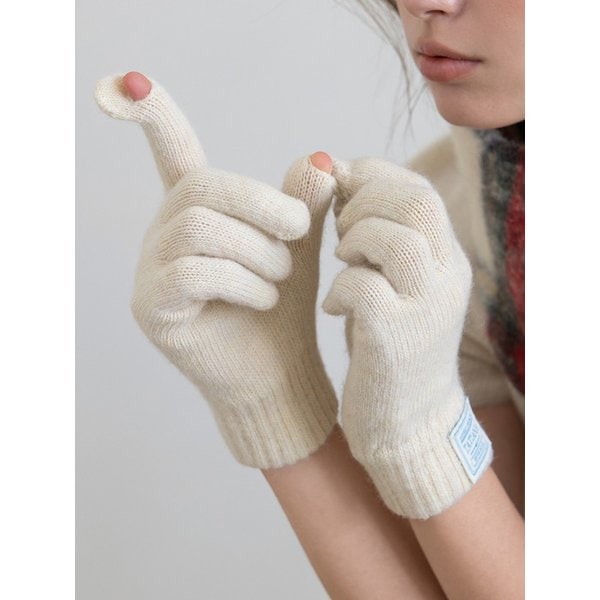 소프티 울 블렌디드  핑거 홀 장갑 GV8224 3컬러