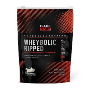 GNC AMP Wheybolic Ripped Protein, 클래식 바닐라, 9인분 프로틴