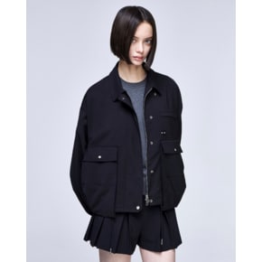 [파주점] [송지오우먼]지제로 멀티 포켓 카라 점퍼 블랙 WH2JP800BK