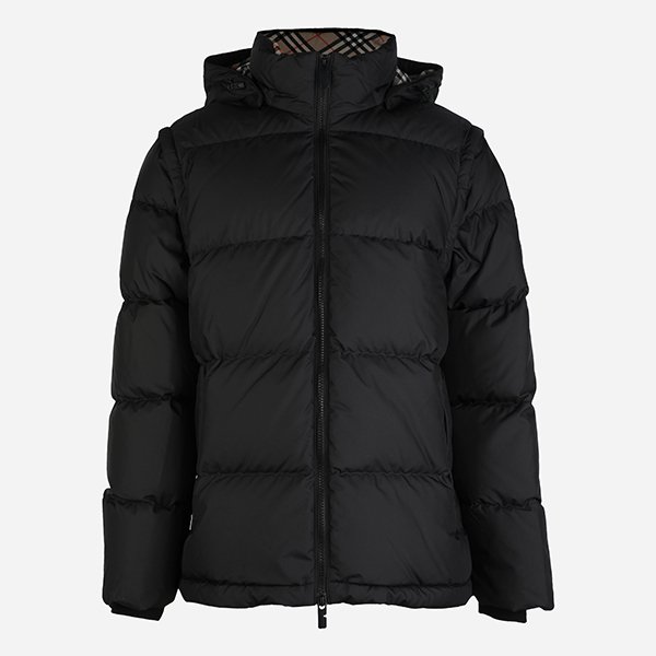 [시흥점] 5F 8112660 A1189 디태처블 슬리브 남성 후드 패딩 자켓 블랙