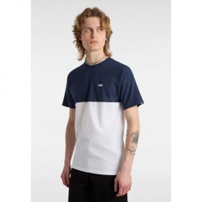 3683543 Vans COLORBLOCK TEE - Print T-shirt white/dress blues