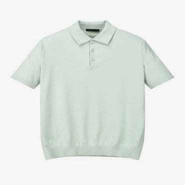 질스튜어트뉴욕 [24SS][Essential] 라이트그린 실크 터치 카라 니트 (JNSW4B005E1)