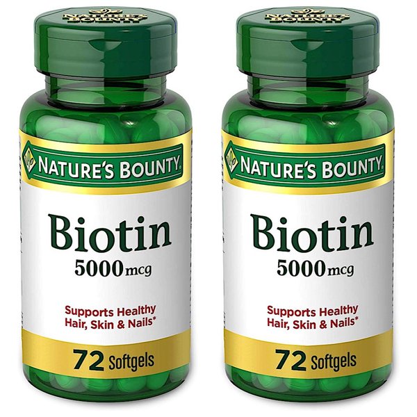 네이쳐스 바운티 비오틴 5000mcg Natures Bounty Biotin 72소프트젤 2개