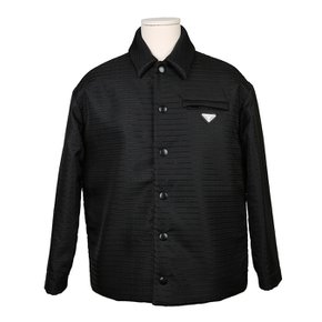 [중고명품] 럭스애비뉴 프라다 나일론 패딩자켓 블랙 패딩셔츠 SC615