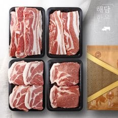 [바로배송][냉장][해담한우] 한돈 구이 선물세트 3kg (삼겹살1.5kg+목살1.5kg)