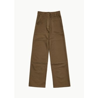 샵아모멘토 세실리에반센 24PF CECILIE BAHNSEN OMEGA TROUSERS IN FALL BROWN