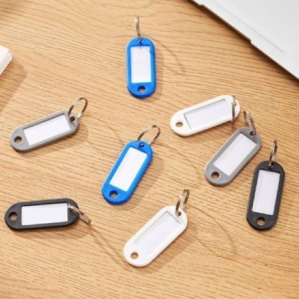 화이트 이름표 네임키링 키홀더 네임태그 스포츠키링 (WFJD9XL)