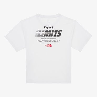노스페이스 [노스페이스키즈 공식] NT7UR09S 키즈 올트레인 반팔 라운드 티_WHITE