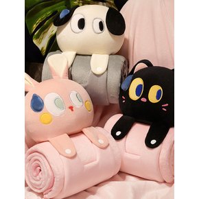 극세사 모찌 애니멀 인형 담요