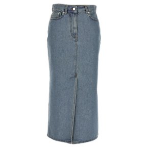 루루 스튜디오 Womens Skirt RONAWASHEDLIGHTBLUE Light Blue