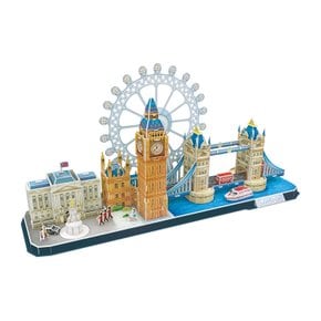 큐빅펀 3D입체퍼즐 세계랜드마크 종이모형 조립 페이퍼토이 키덜트 만들기 시티라인 런던