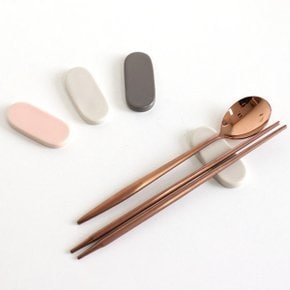 더가온 국내생산 도자기그릇 수저받침 1P