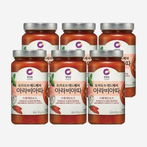 [엘루맘] 청정원 아라비아따 스파게티 소스 600g 6개