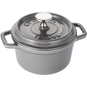 staub 14cm] IH La Cocotte Round 40509-475 스토우브 [피코 코콧 라운드 그레이 작은 양손 주물