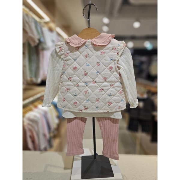 [파주점] (PK) 쁘띠리본 퀼팅베스트  상하 SET 3511361102