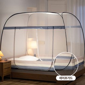 모기장 더블도어 대형사각모기장 원터치텐트모기장 간편설치 양문모기장 폴딩 침대
