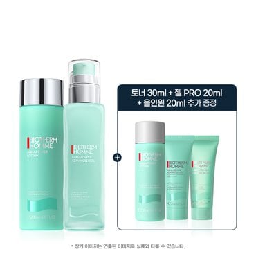 비오템옴므 [SSG] 아쿠아파워 2STEP 세트(+아쿠아파워 젤프로20ml,토너 30ml, 올인원 20ml)