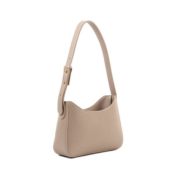 [옷자락] 여자 봄 데이트룩 벚꽃룩 심플 에코레더 분홍 숄더백